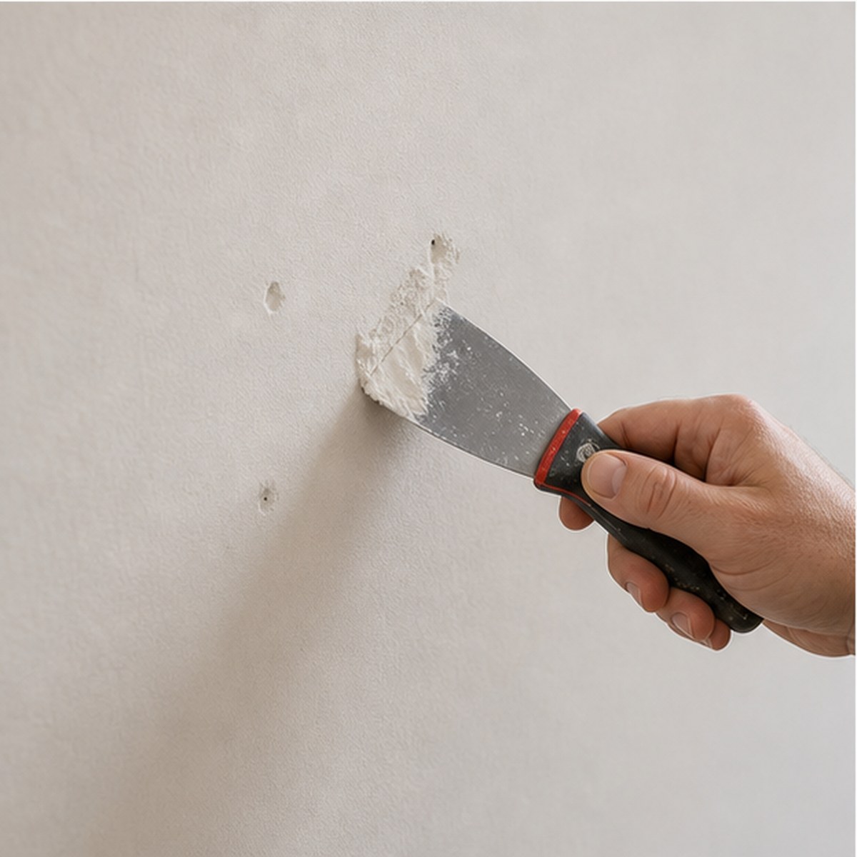 Kleine gaten vullen voor vliesbehang